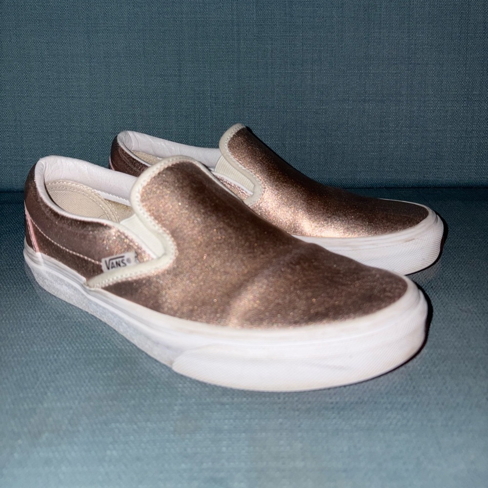 Vans Rose Gold Slip-On Sneakers